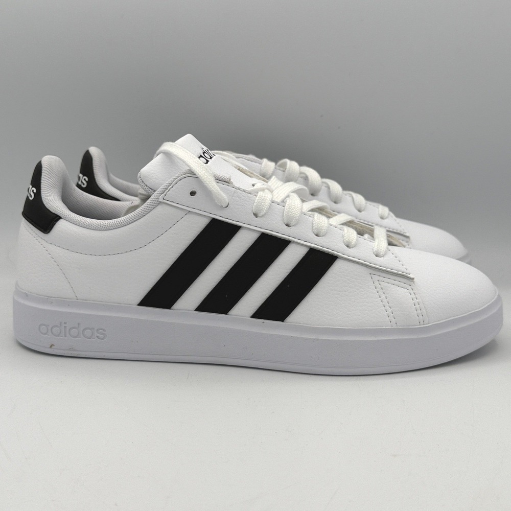 Adidas Grand Court 2.0 Shoes Mens 8.5 White Black Tennis GW9195
